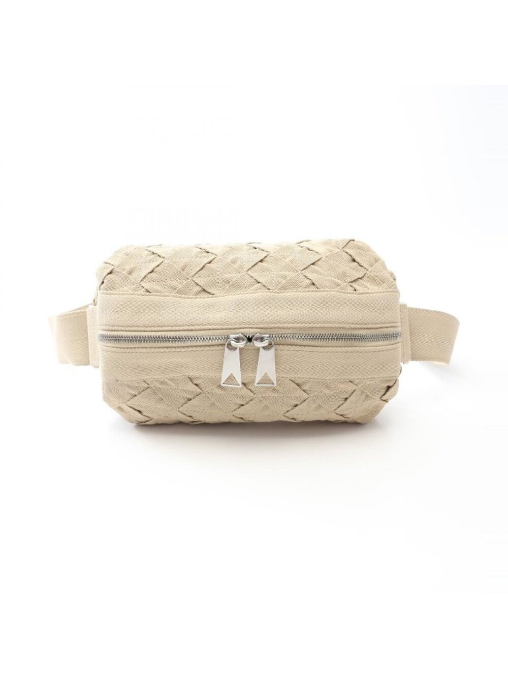 Bottega Veneta Waist Bag Intrecciato Webbing Natural Beige Canvas